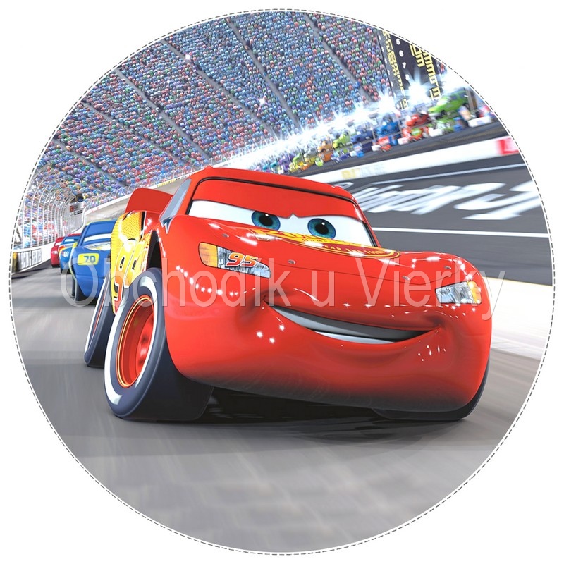 Jedlý obrázok McQueen, autíčka-cars  č.8005,01